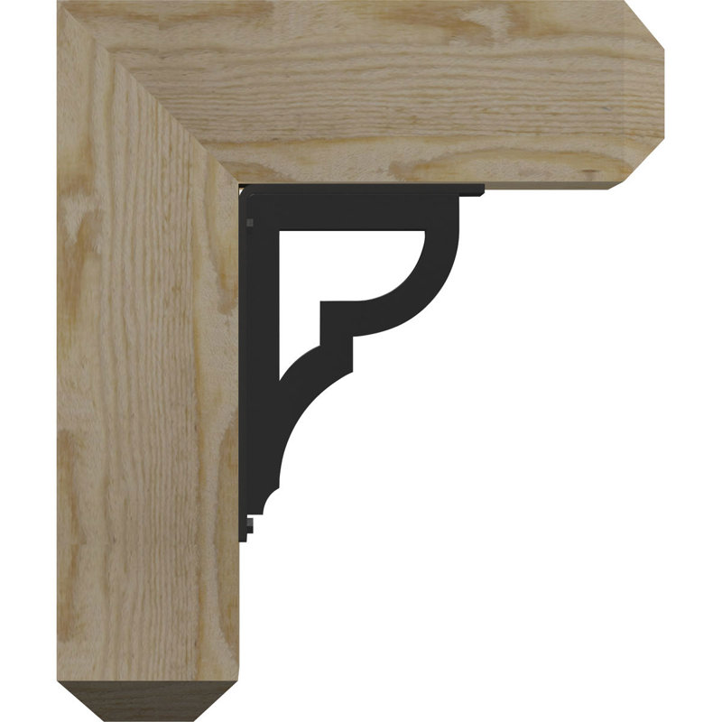 Support triple Ironcrest de 4 po Bradford, H 16 po x P 13 1/2 po, Sapin Douglas (l 4 po x P 4 po)