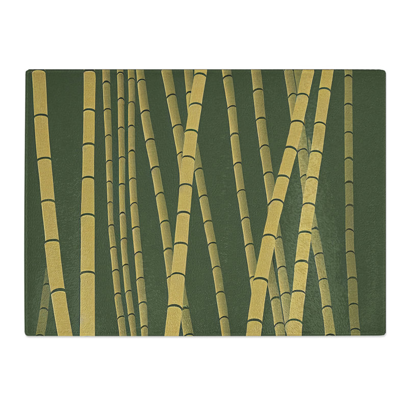 Pristine Bamboo Forest  Glass Chopping Board