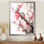 Art asiatique, oiseau Sumi, sérénité - impression