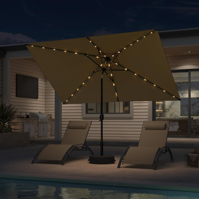 Parasol de patio rectangulaire pour l'extérieur
