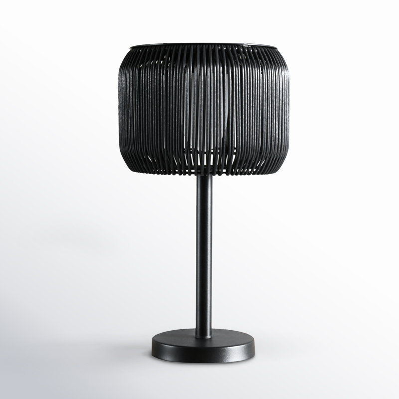 20" Solar Powered Integrated LED Outdoor Table Lamp