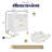 Vista Set Of 2 Nightstand With Charging Station, Bedside Table With Storage Drawers, Night Stand For Bedroom, End Table Or Side Table For Living Room, 15.5" D X 18.9" W X 24" H, White/Gold
