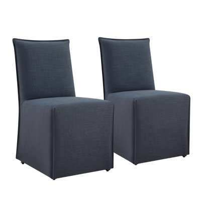 Catalan Jaffson Slipcover Upholstered Dining Chair (Set of 2)