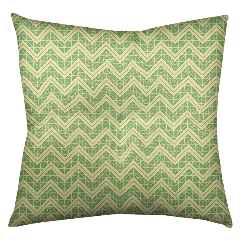 Coussin Rhonda Cheval, 26 po x 26 po, Gris/jaune/vert