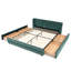Ensemble de chambre à coucher grand lit 5 pièces, lit avec rangement à 4 tiroirs et tête de lit-558409039