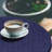 East Urban Home Indigo Fitted Round TableclotIndigo Violet Blue 85514-1796379157