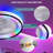 19" 7-Blade White Modern Ceiling Fan with Dimmable Color Changing LED and Remote Control