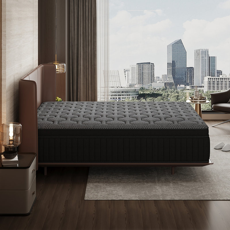 Luxury Medium Hybrid Innerspring Mattress In A Box, Individual Pocket Springs &  High-Density Foam For Motion Isolation & Deep Sleep