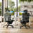 Ergonomic Mesh Office Chair with Adaptive Lumbar Support, Retractable Footstool,Adjustable Headrest, 4D Arms