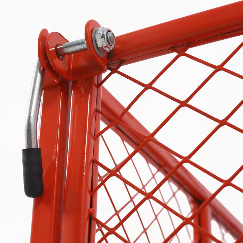 Chariot de jardin en acier, Rouge
