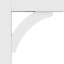 3"W x 20"D x 20"H Standard Thorton Signature Urethane Bracket with Block Ends, Primed Tan-101077678