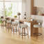 Tabouret de bar pivotant chic en cuir pour un confort et un style ultimes-207768064