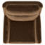 Fauteuil inclinable pivotant brun foncé-725063941