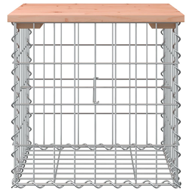Aleida Steel Outdoor Bench, 42 cm H x 43 cm W x 44 cm D, Wood Douglas