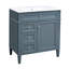 Meuble-lavabo simple avec 2 tiroirs, tiroir coulissant et rangement Wincott-121074282