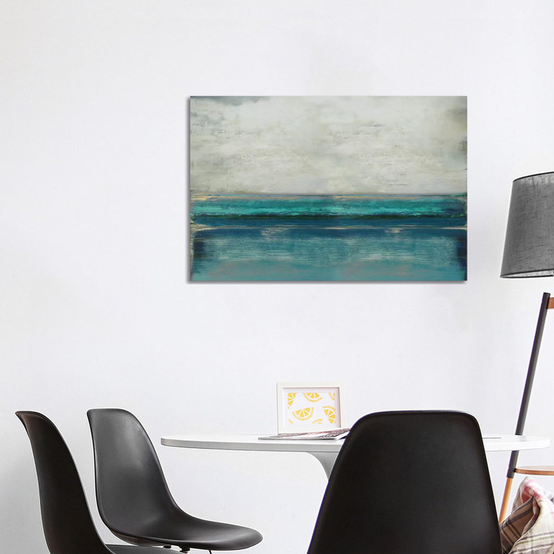 Highlighted Teal by Taylor Hamilton - Wrapped Canvas Painting, 101.6 cm H x 66.04 cm W x 3.175 cm D