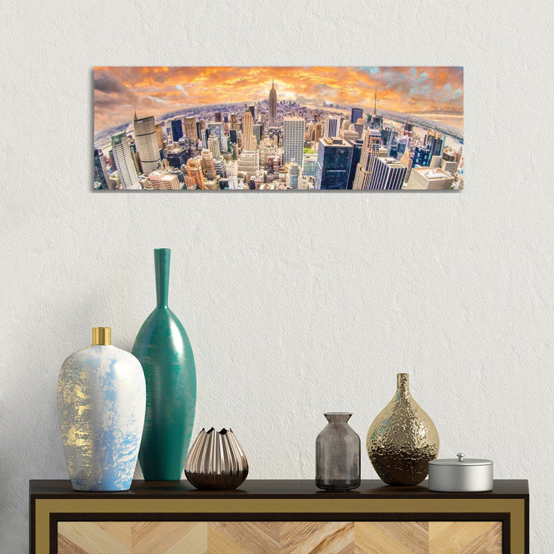 New York City by Mark Paulda - Panoramic Gallery-Wrapped Canvas Giclée on Canvas, Wrapped Canvas, 30.48 cm H x 91.44 cm W