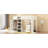 Modern Loft Bed With Wardrobe And Desk, Sturdy Construction And Space-Saving Design-123857024