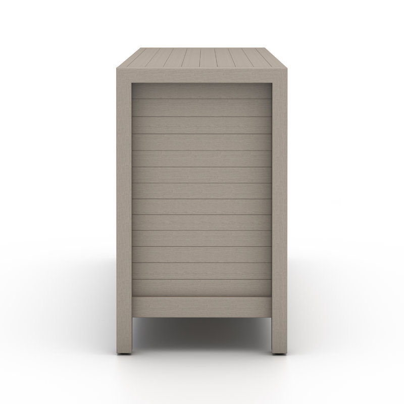 Sonoma 70'' W Solid Wood Sideboard, Weathered Gray