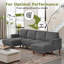 4 Seater Corduroy Sofa & Chaise-1306249386