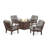 Oxford 5 Piece Multiple Chairs Seating Group with Cushions-88752657-127280779