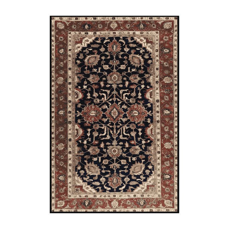 Tapis brun lavable à la machine, Rectangle 8 pi x 10 pi