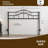 Metal Queen Size Headboard, Adjustable Height, Heavy Duty Steel Curved Queen Headboard Only For Bedroom, Farmhouse Scrollwork Design, Attach Frame, Easy Assembly, Black-464426054-464426048