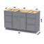 Base de meuble-lavabo simple 54 po seulement-98636824