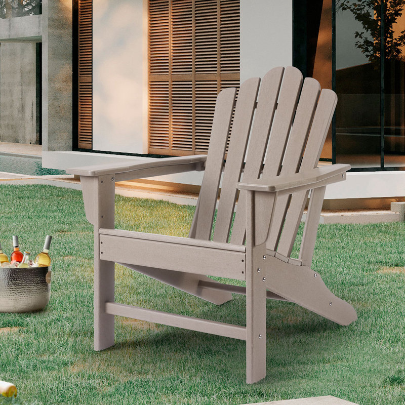 Bostrom Outdoor Adirondack Chair, Taupe