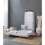 Miroir pleine grandeur 76 po x 40 po, miroir de plancher en métal doré antique pour le salon, la chambre à coucher