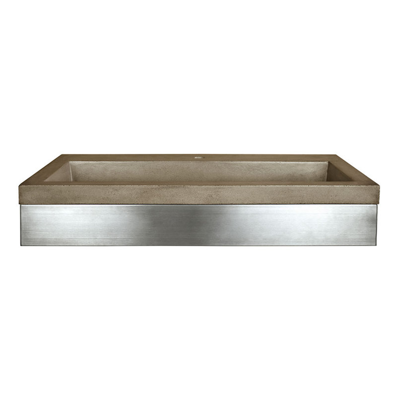Zaca 36" Wall-Mounted Single Bathroom Vanity Set, Single Faucet Hole, Earth