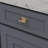 Bijou Ember Collection Handle Pull - 1" Center to Center Cabinet Pull Brushed Golden Brass - Contemporary Hardware for Drawers & Cabinets-109470530-107440018