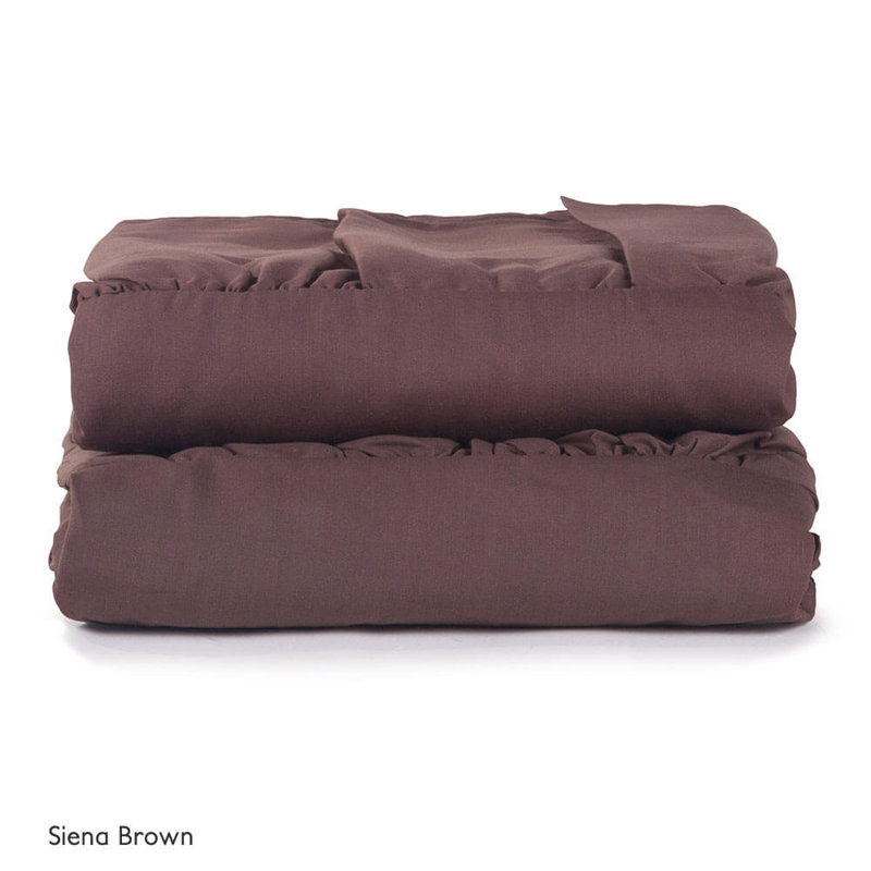 Richetts Cotton Blend Standard Fitted Sheet, Brown