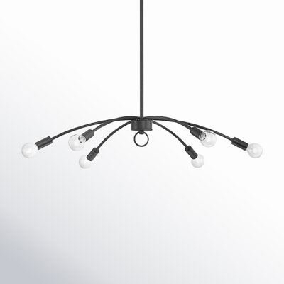 Inari 6 - Light Metal Dimmable Chandelier