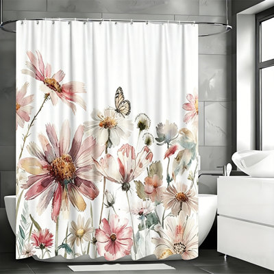 Rideaux de douche avec crochets inclus