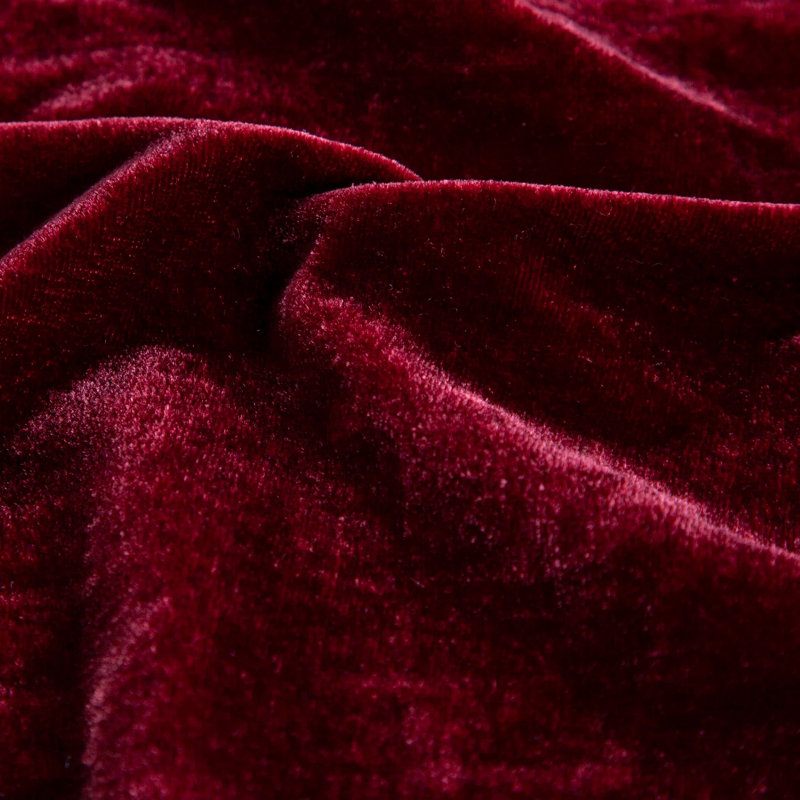 Ensemble de couvre-lit Stella, Couvre-lit très grand et 2 taies d'oreiller, Rouge grenat