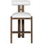 Wright Upholstered Stool with Solid Wood Frame-504651364