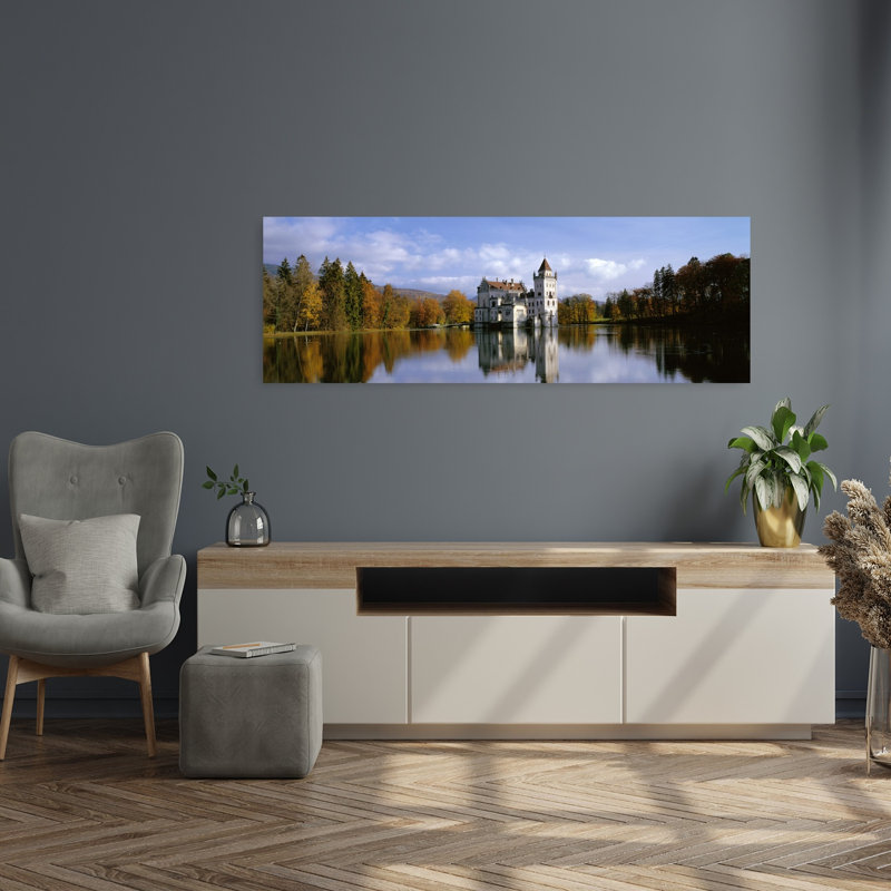 Anif Castle, art paisible d'automne, paix, H 48 po x l 16 po