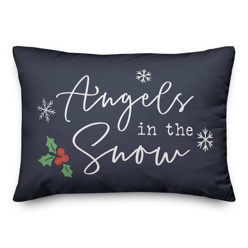  Coussin rectangulaire Angels in the Snow, Marine