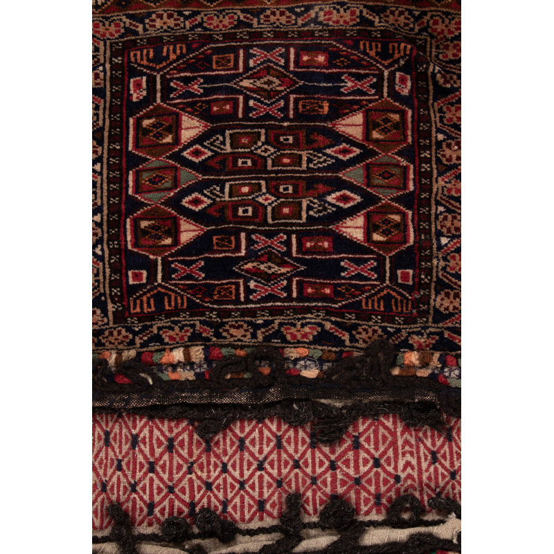Antique One-of-a-Kind 1'8X3'8 Hand Knotted Area Rug