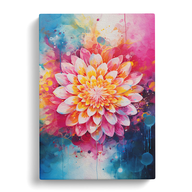 Mandala Gestural No.2 - Wrapped Canvas, 76cm H x 50cm W x 3cm D