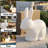 28" Solar Powered Rabbit Shape Outdoor Floor Lamp, 16 Rgb Color Changing Led Patio Light With Remote Control, Ip65 Waterproof Dual Charging Decorative Ambient Light