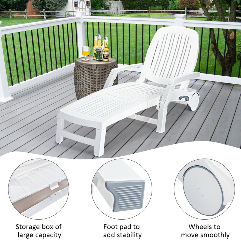 Authar Outdoor Chaise Lounge