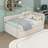 Three Drawers Upholstered Daybed with Trundle-1266376239-1266376225