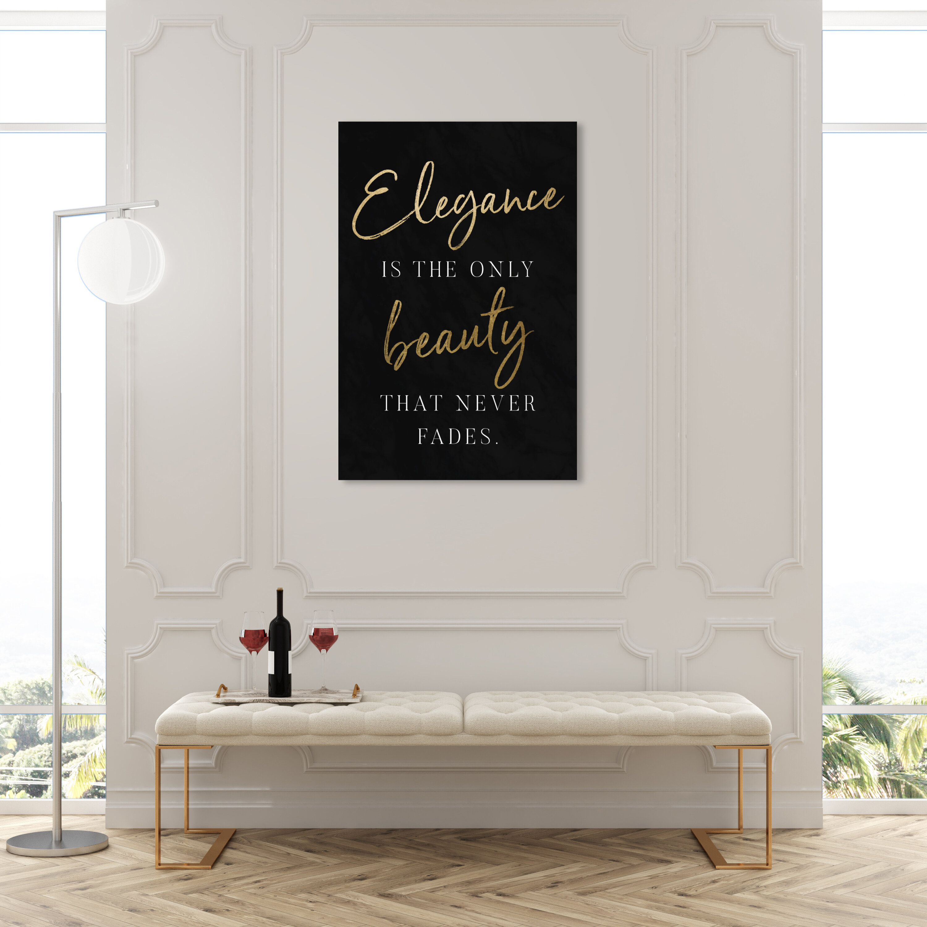 Runway Avenue Typography and Quotes Wall Art Canvas Prints 'Just The Two Of  Us Rustic' Love Quotes and Sayings - Black, White 