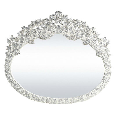 Vanaheim 69"x58" Mirror, Antique White Finish