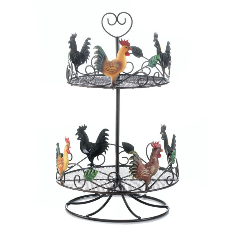 SUPPORT DE COMPTOIR À 2 NIVEAUX ROOSTER