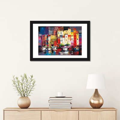 «Seaport Town I» par willem Haenraets - reproduction d'art sur toile tendue