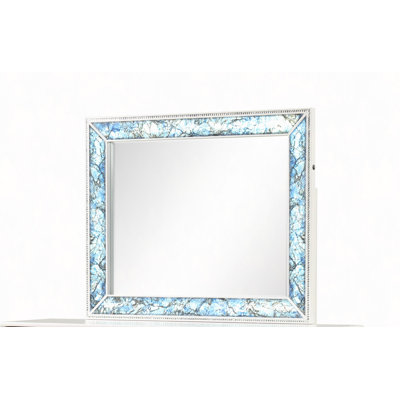 Laguna Modern Style Mirror Made With Wood And Crystal Accents" (INCLUDES MIRROR ONLY)