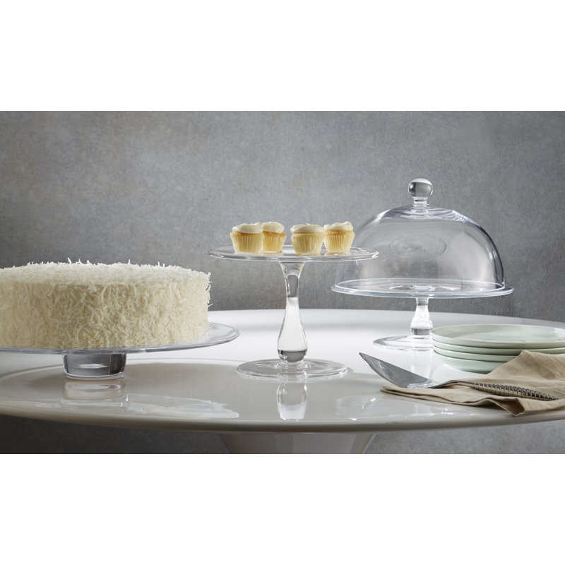 Holiday Glass Cake Stand